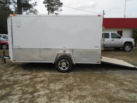 New 2026 Brand New Model 6 x 12 Single Axle, Enclosed Motorcycle Cargo Trailer