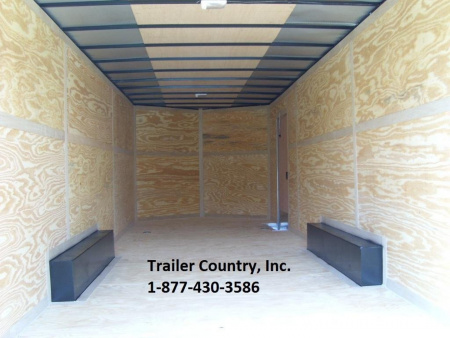 New 2026 Brand New 8.5x24 Tandem Axle, V-Nosed Enclosed Carhauler Trailer with 5200# Axles