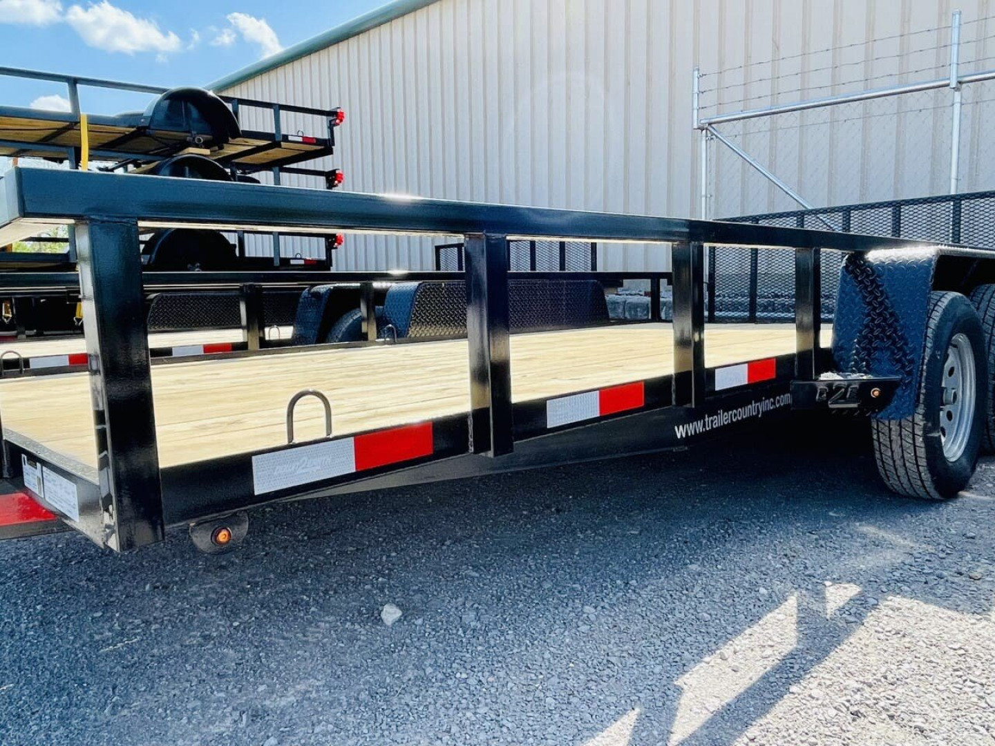 New Brand New 82" x 16' Utility Trailer w/Dovetail and Fold Down Ramp Gate