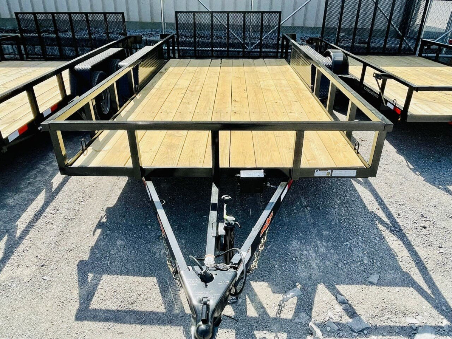 New Brand New 82" x 16' Utility Trailer w/Dovetail and Fold Down Ramp Gate