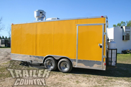 New 2026 Brand New Model 8.5x20 Tandem Axle, V-Nosed Enclosed Mobile Kitchen Concession