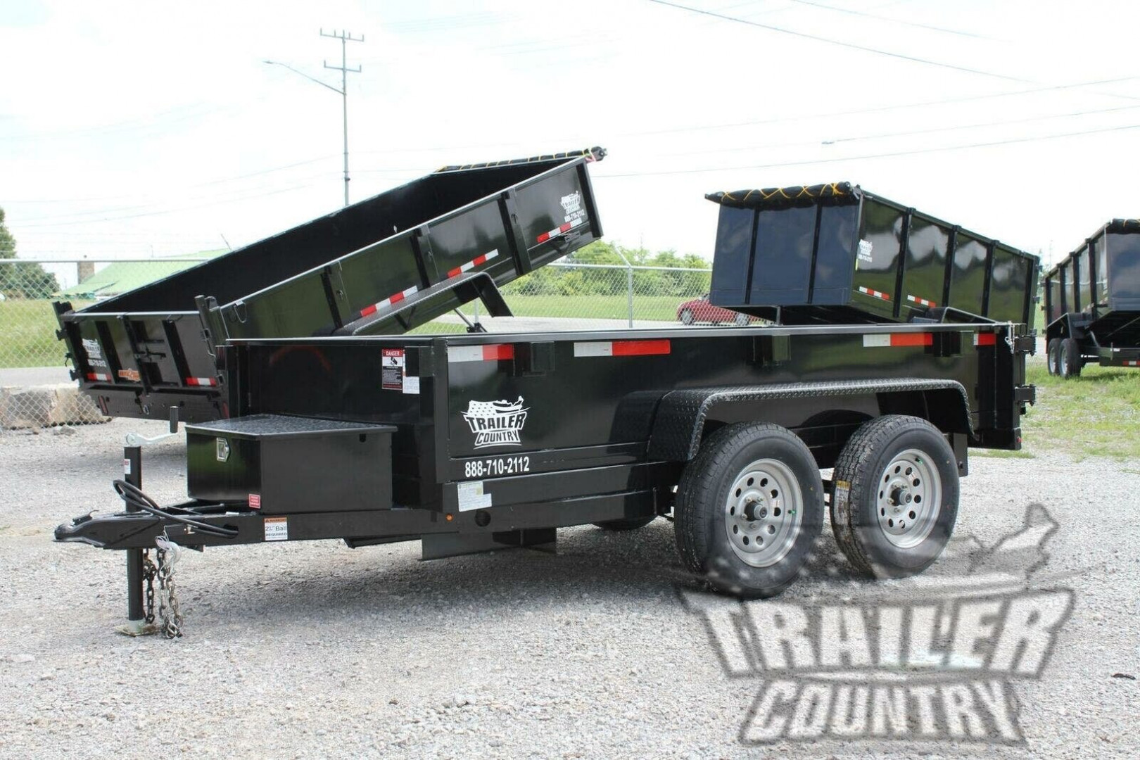 New Brand New 5' x 10' Bumper Pull Hydraulic Dump Trailer w/ Power Up & Down