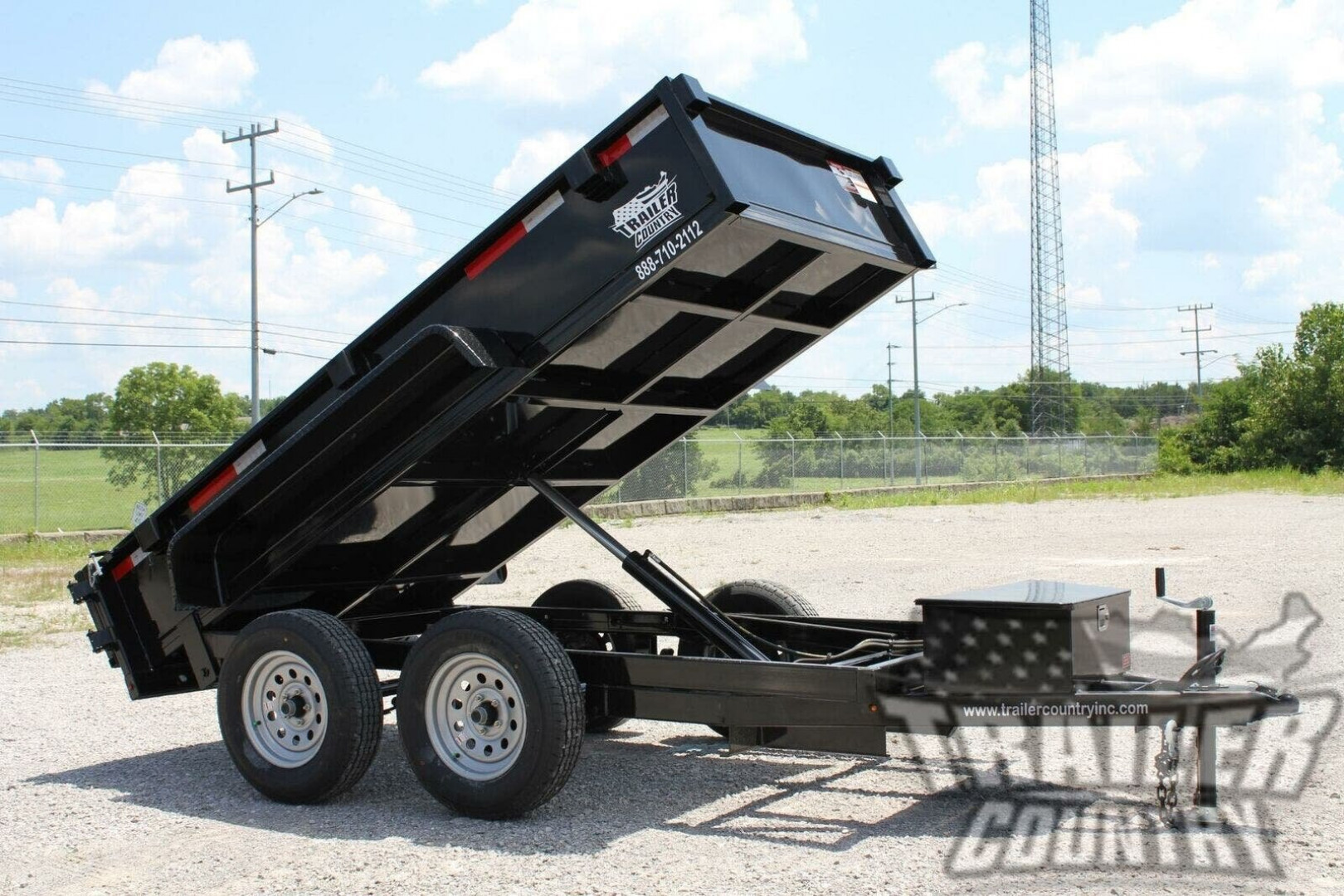 New Brand New 5' x 10' Bumper Pull Hydraulic Dump Trailer w/ Power Up & Down