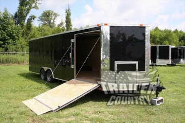 New Brand New 8.5 x 24 with 5200# axles, 60  Ramp in Sidewall, Electrical Pkg and MORE