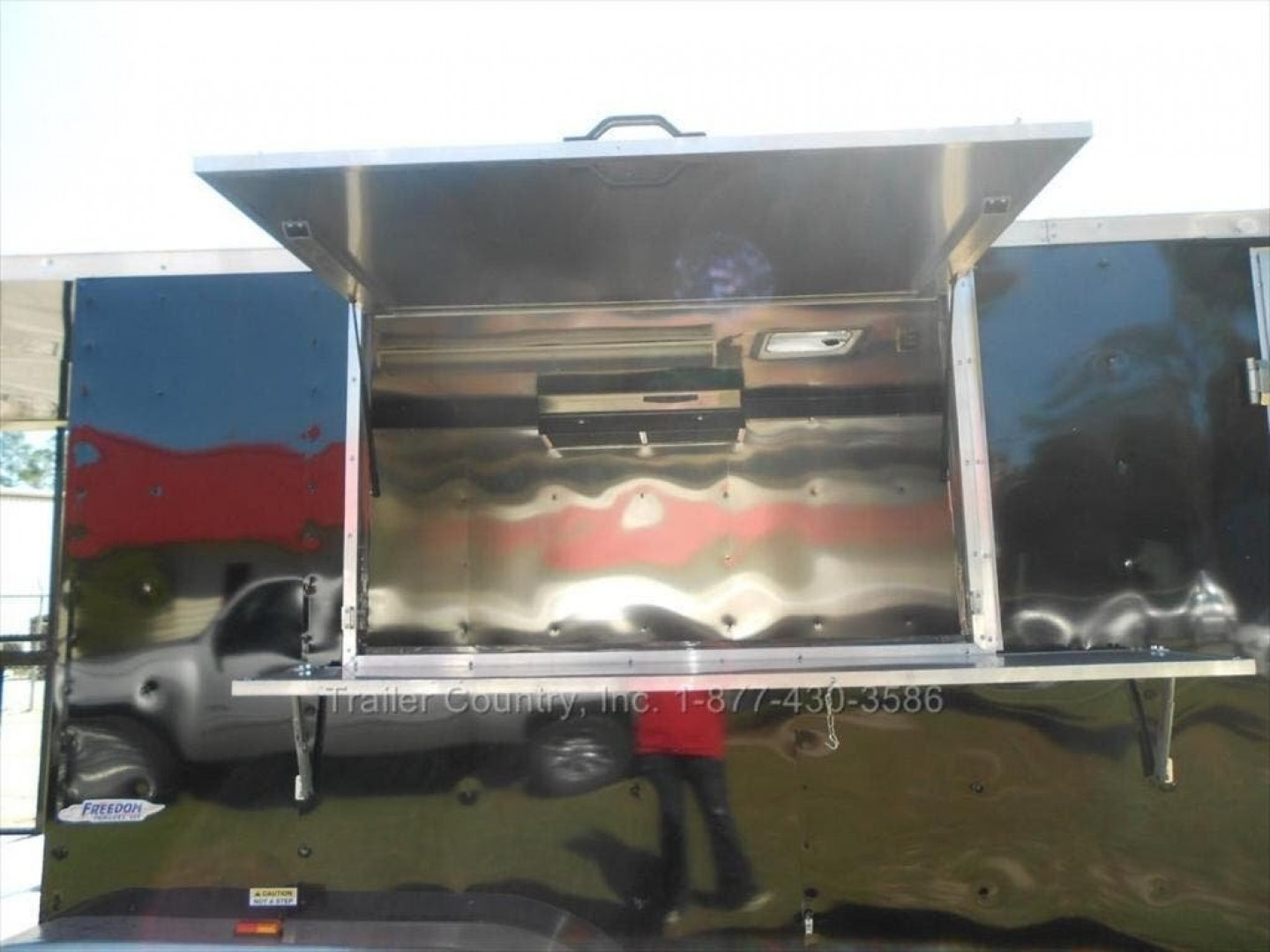 New 2026 New 7 x 20 Tandem Axle, Enclosed Concession/Food Vending Cargo Trailer with Porch