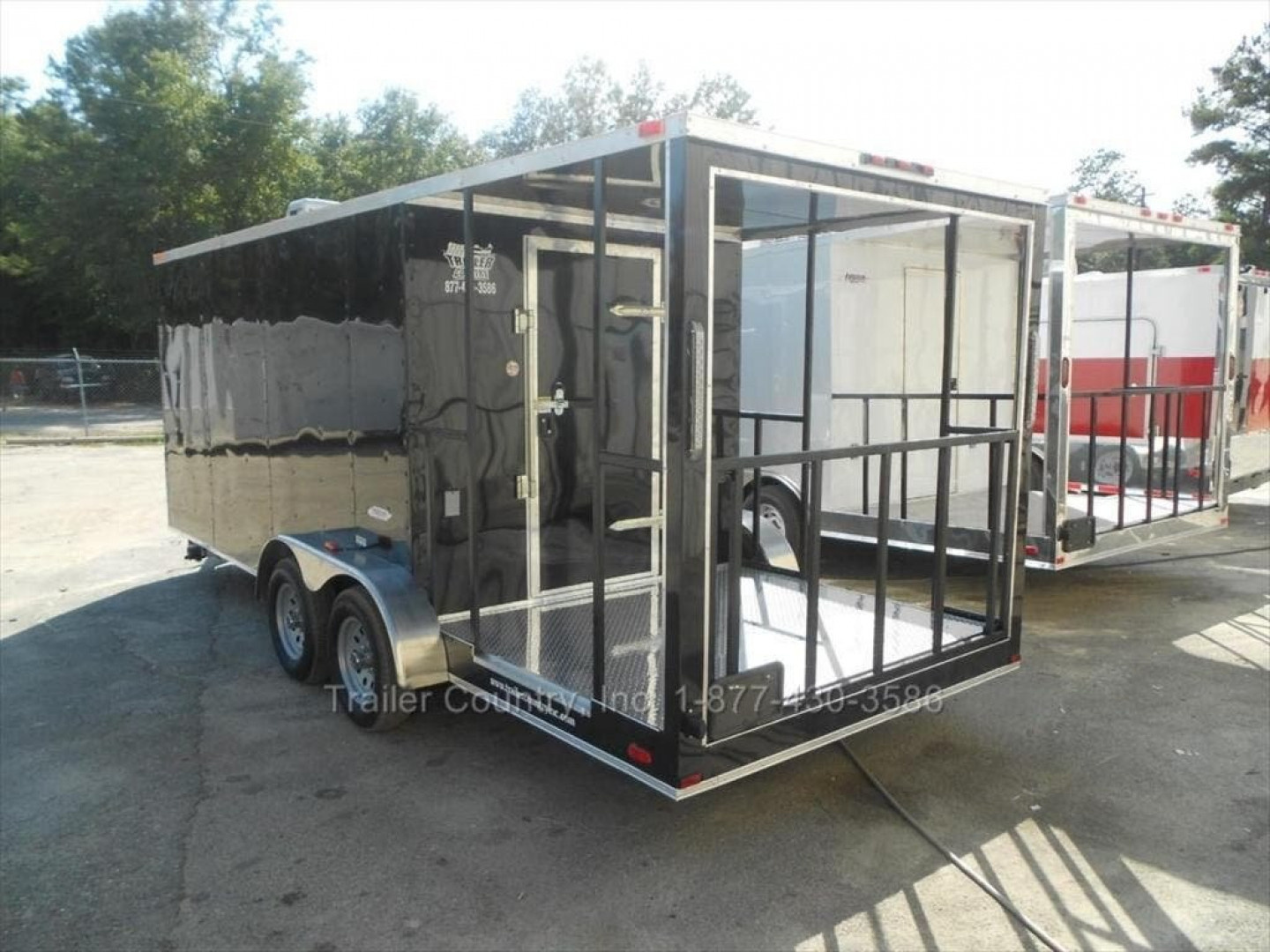 New 2026 New 7 x 20 Tandem Axle, Enclosed Concession/Food Vending Cargo Trailer with Porch