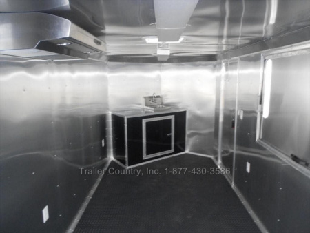 New 2026 New 7 x 20 Tandem Axle, Enclosed Concession/Food Vending Cargo Trailer with Porch