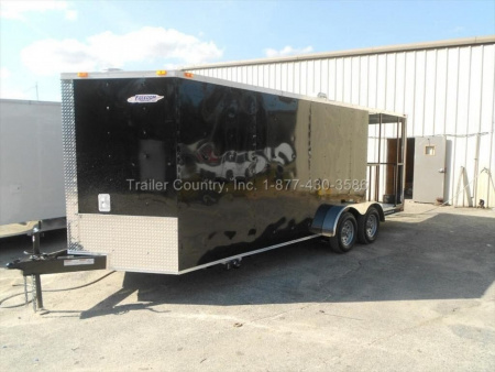 New 2026 New 7 x 20 Tandem Axle, Enclosed Concession/Food Vending Cargo Trailer with Porch