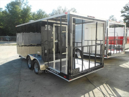 New 2026 New 7 x 20 Tandem Axle, Enclosed Concession/Food Vending Cargo Trailer with Porch