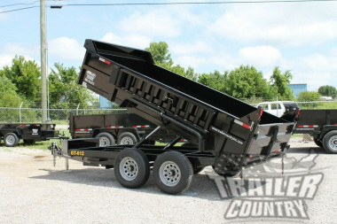 New NEW 6x12 Tandem Hydraulic Dump Trailer w/ Combo Spreader / Barn Gate, Ramps