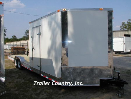 New 2026 NEW 8.5 x 30 Tandem Axle, Hybrid Enclosed Cargo + Open Deck Utility Trailer