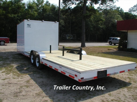 New 2026 NEW 8.5 x 30 Tandem Axle, Hybrid Enclosed Cargo + Open Deck Utility Trailer