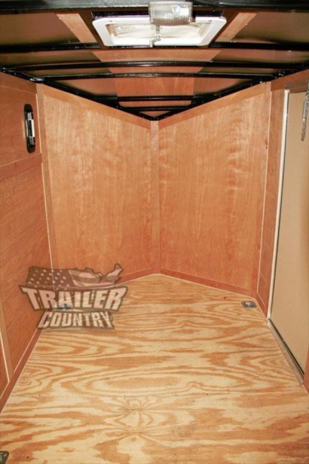 New 2026 NEW 6' x 12' Custom Slanted Trim & V-Nose Enclosed Motorcycle Cargo Trailer w/ Ramp