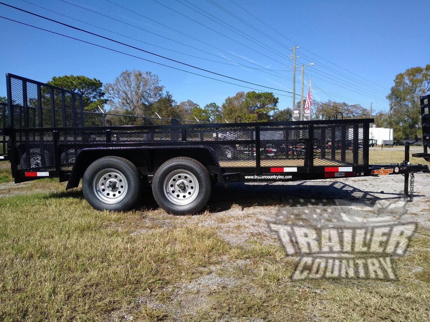 New 2026 NEW 76" x 16' UTILITY TRAILER W/ FOLD DOWN RAMP GATE