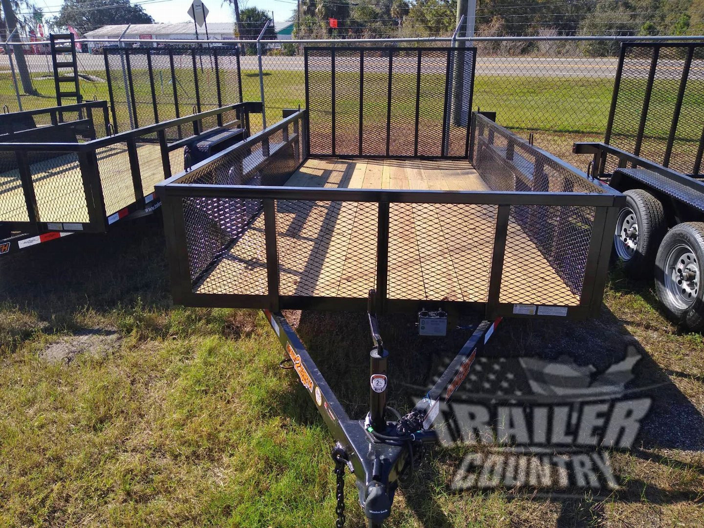 New 2026 NEW 76" x 16' UTILITY TRAILER W/ FOLD DOWN RAMP GATE