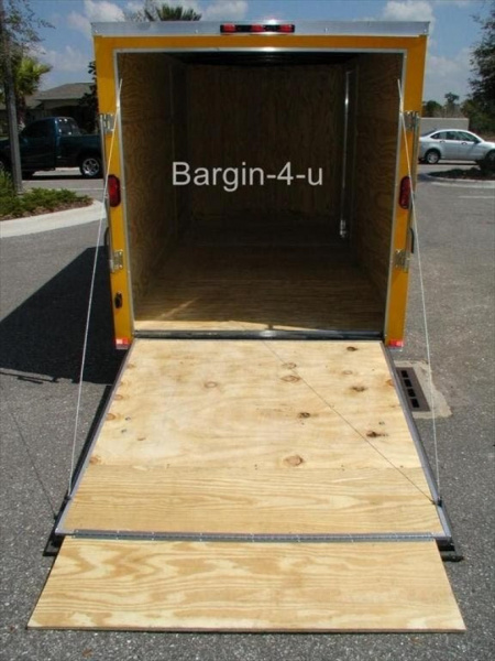 New 2026 New Model 6x12 Single Axle, V-Nosed Enclosed Trailer.