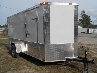 New Brand New Model 6 x 12 Single Axle, Enclosed Motorcycle Cargo Trailer