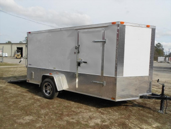 New Brand New Model 6 x 12 Single Axle, Enclosed Motorcycle Cargo Trailer