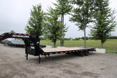 New 2026 PJ Trailers 32' 25K GVWR MR GOOSENECK EQUIPMENT TRAILER WITH MONSTER RAMPS 48988 Equipment Trailer