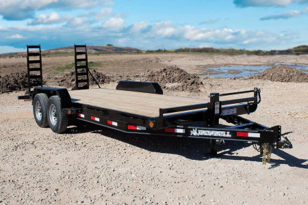 New 2026 New 83'' x 22' Heavy Duty Bumper Pull Wood Deck Equipment Trailer