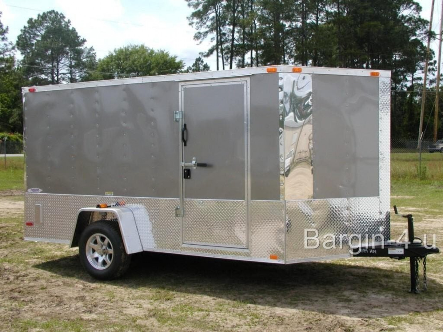 New Brand New Model 6x12 Single Axle, MOTORCYCLE Enclosed Trailer with D-Rings