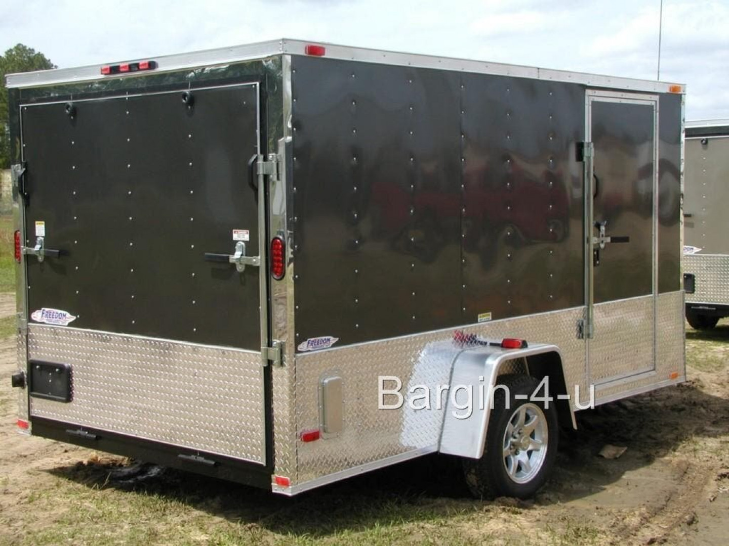 New Brand New Model 6x12 Single Axle, MOTORCYCLE Enclosed Trailer with D-Rings