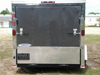 New Brand New Model 6x12 Single Axle, MOTORCYCLE Enclosed Trailer with D-Rings