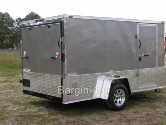 New Brand New Model 6x12 Single Axle, MOTORCYCLE Enclosed Trailer with D-Rings