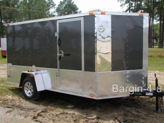 New Brand New Model 6x12 Single Axle, MOTORCYCLE Enclosed Trailer with D-Rings