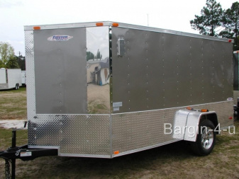 New Brand New Model 6x12 Single Axle, MOTORCYCLE Enclosed Trailer with D-Rings