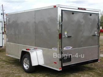 New Brand New Model 6x12 Single Axle, MOTORCYCLE Enclosed Trailer with D-Rings