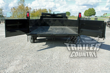 New NEW GN 7 x 16 Dual Cylinder Hydraulic Dump Trailer w/ Combo Spreader Gate