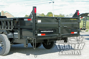 New NEW GN 7 x 16 Dual Cylinder Hydraulic Dump Trailer w/ Combo Spreader Gate
