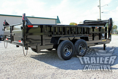 New NEW GN 7 x 16 Dual Cylinder Hydraulic Dump Trailer w/ Combo Spreader Gate