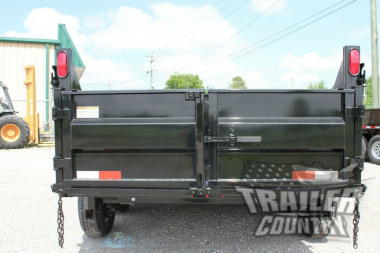 New NEW 6x12 Tandem Hydraulic Dump Trailer w/ Combo Spreader / Barn Gate, Ramps