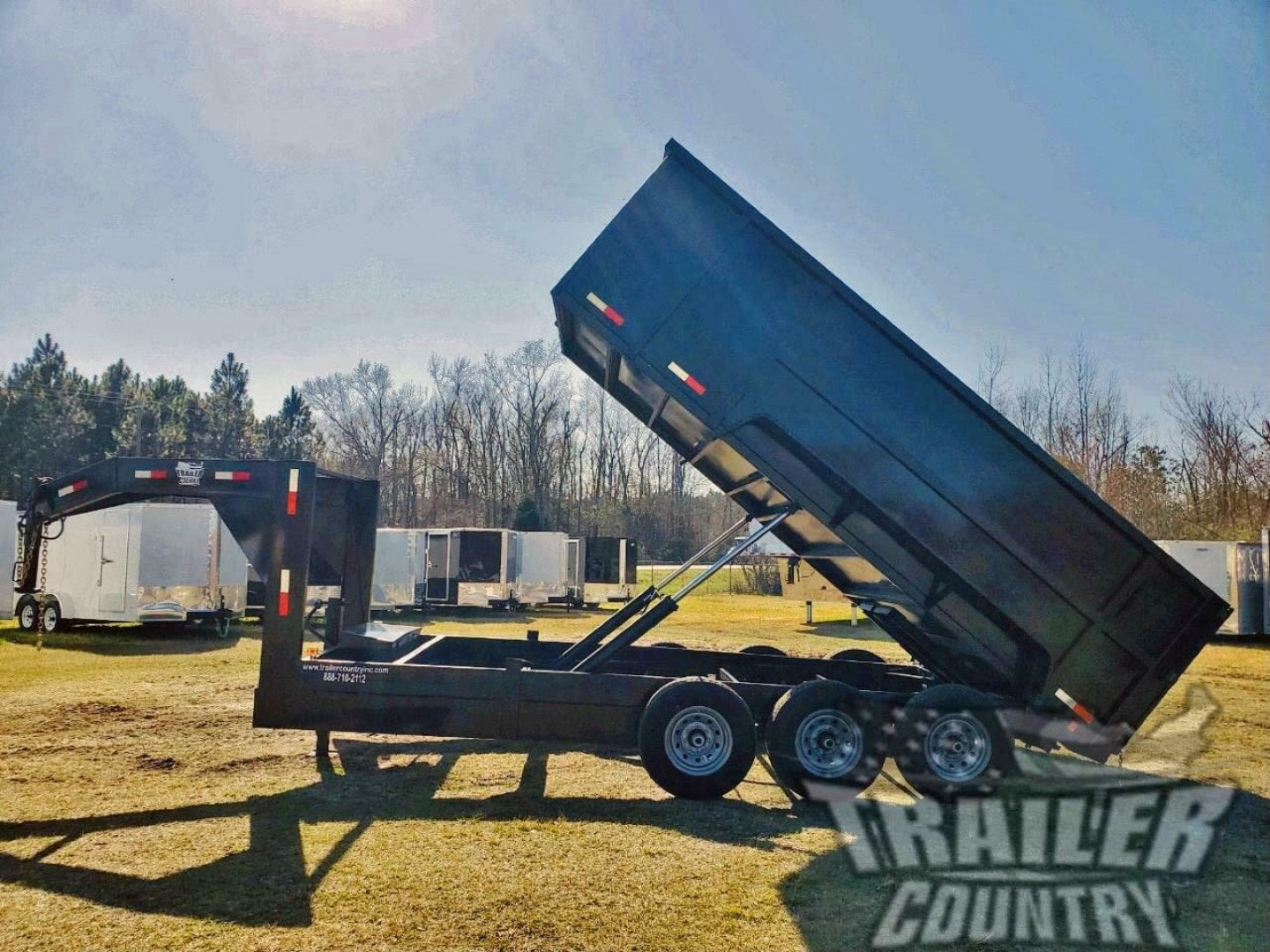 New 2026 Brand New 7' x 16' Gooseneck Triple Axle Hydraulic Dump Trailer with 48" Sides