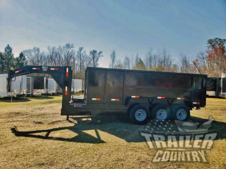 New 2026 Brand New 7' x 16' Gooseneck Triple Axle Hydraulic Dump Trailer with 48" Sides