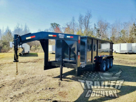 New 2026 Brand New 7' x 16' Gooseneck Triple Axle Hydraulic Dump Trailer with 48" Sides
