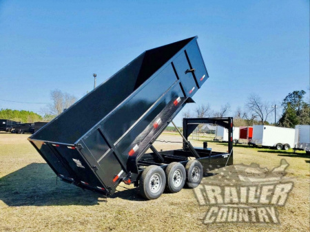New 2026 Brand New 7' x 16' Gooseneck Triple Axle Hydraulic Dump Trailer with 48" Sides
