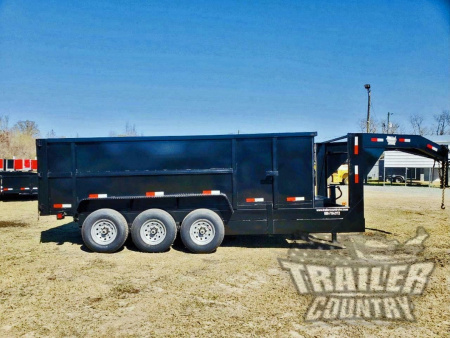 New 2026 Brand New 7' x 16' Gooseneck Triple Axle Hydraulic Dump Trailer with 48" Sides