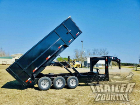 New 2026 Brand New 7' x 16' Gooseneck Triple Axle Hydraulic Dump Trailer with 48" Sides