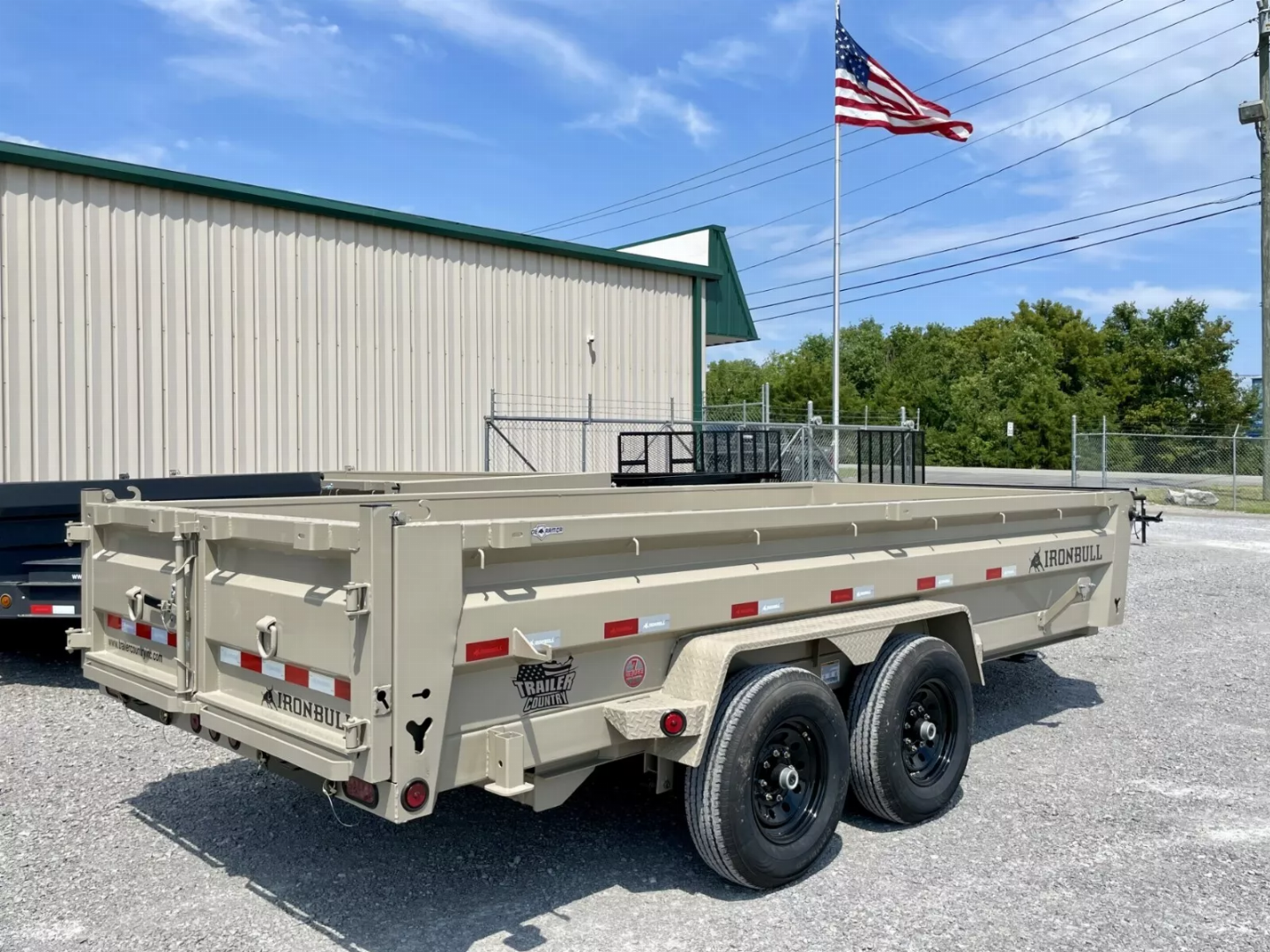 New 2026 New 7' x 16' Iron Bull Scissor Hoist Hydraulic Dump Trailer