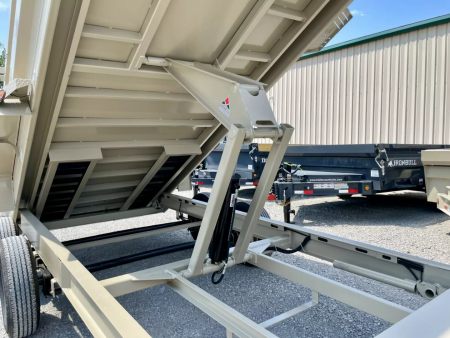 New 2026 New 7' x 16' Iron Bull Scissor Hoist Hydraulic Dump Trailer