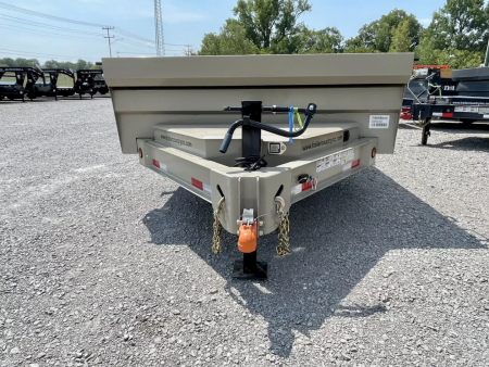 New 2026 New 7' x 16' Iron Bull Scissor Hoist Hydraulic Dump Trailer