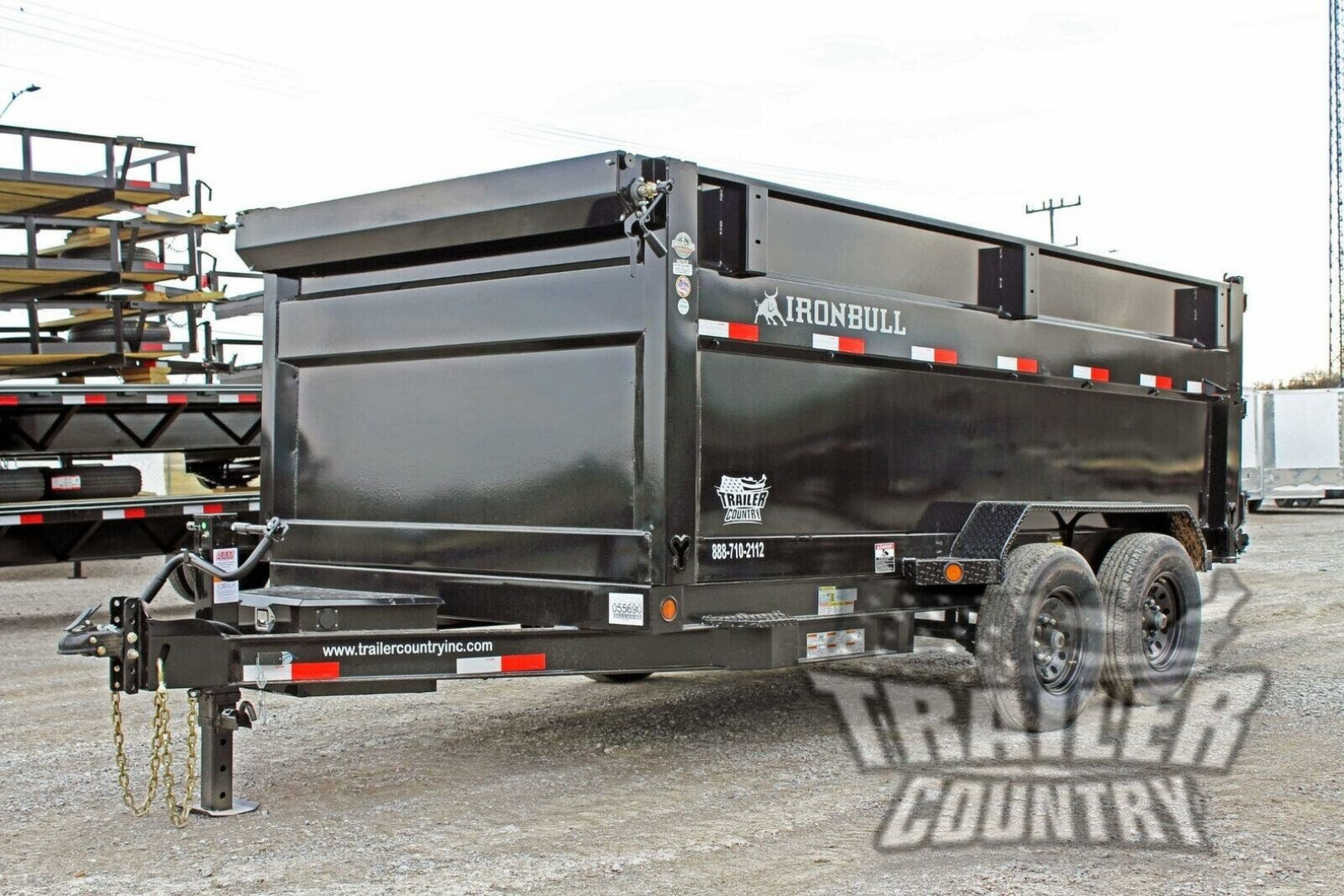 New 2026 New 7' x 16' Iron Bull Scissor Hoist Hydraulic Dump Trailer w/ 36" High Sides, Remote Power Up & Down, and MORE!
