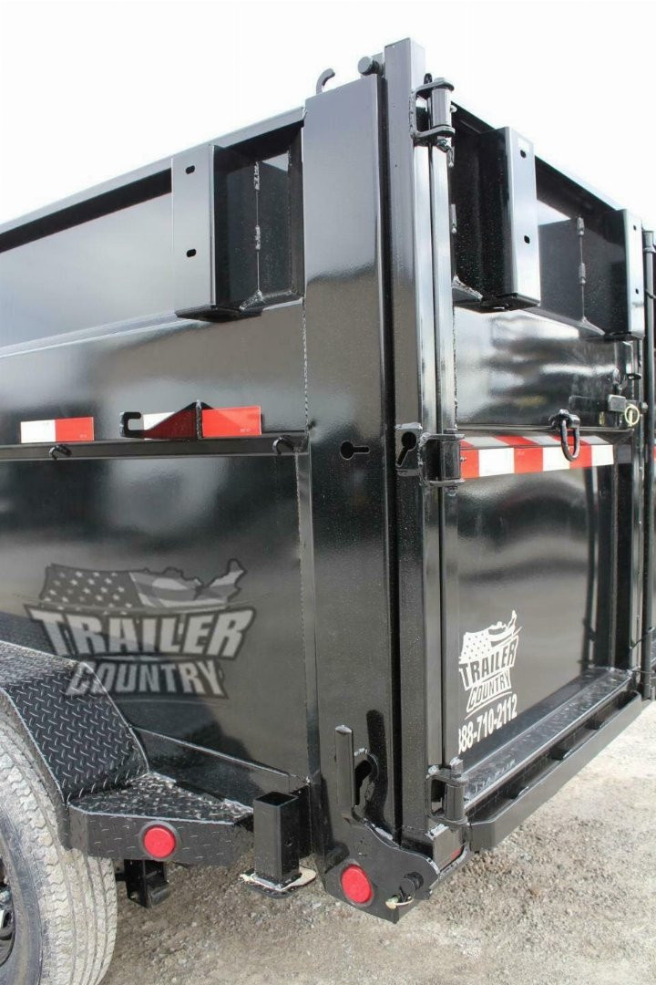 New 2026 New 7' x 16' Iron Bull Scissor Hoist Hydraulic Dump Trailer w/ 36" High Sides, Remote Power Up & Down, and MORE!