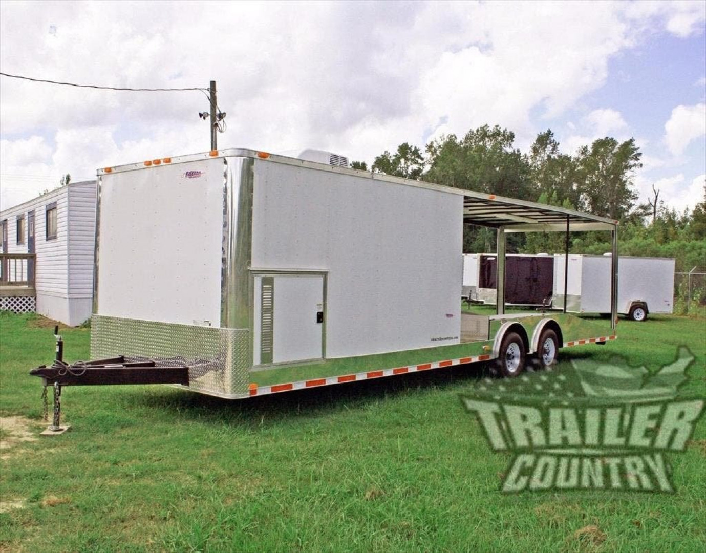 New 2026 NEW 8.5 x 30 Hybrid Trailer w/Open Deck Car/Toy Hauler & Pullout Ramps