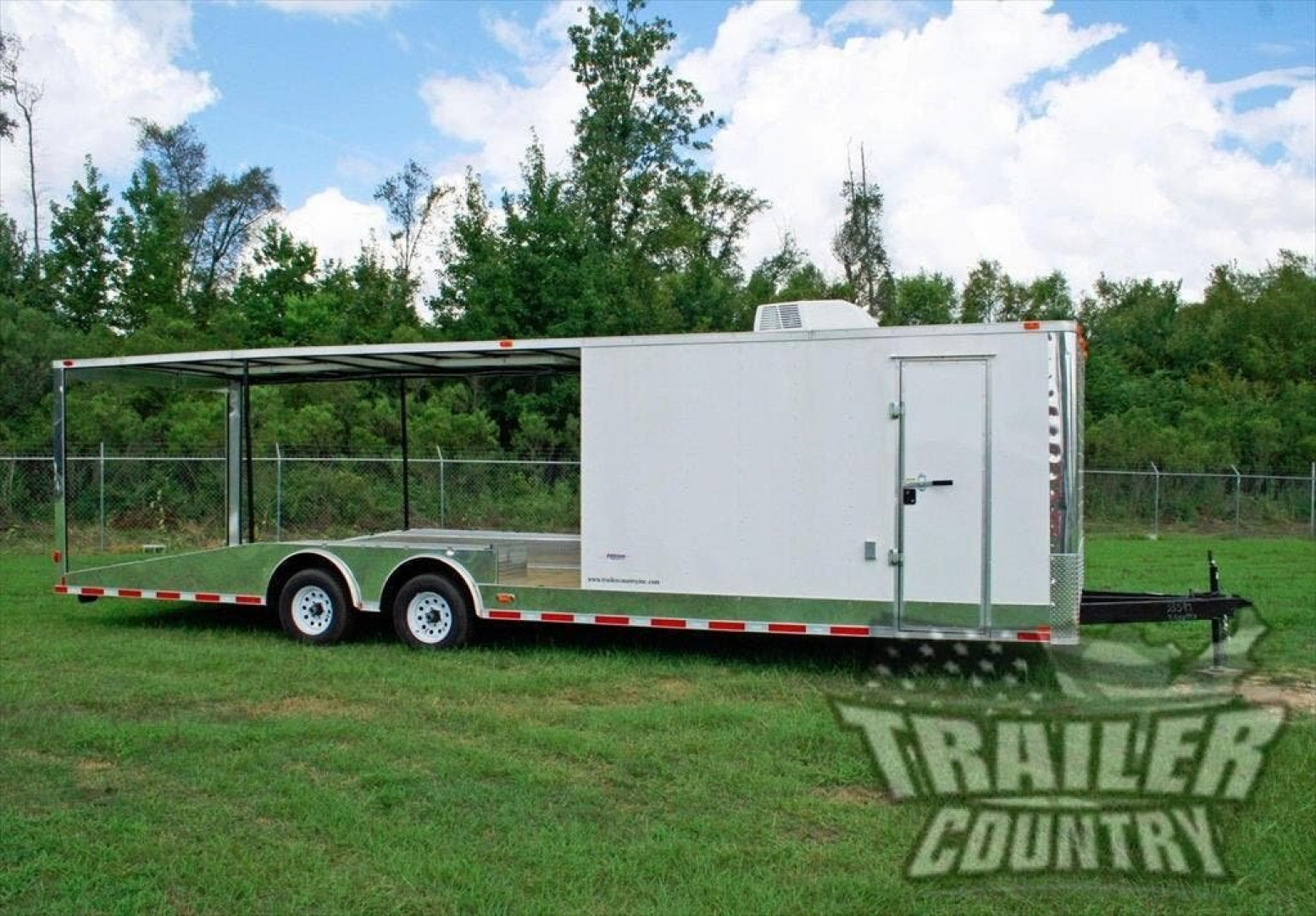 New 2026 NEW 8.5 x 30 Hybrid Trailer w/Open Deck Car/Toy Hauler & Pullout Ramps