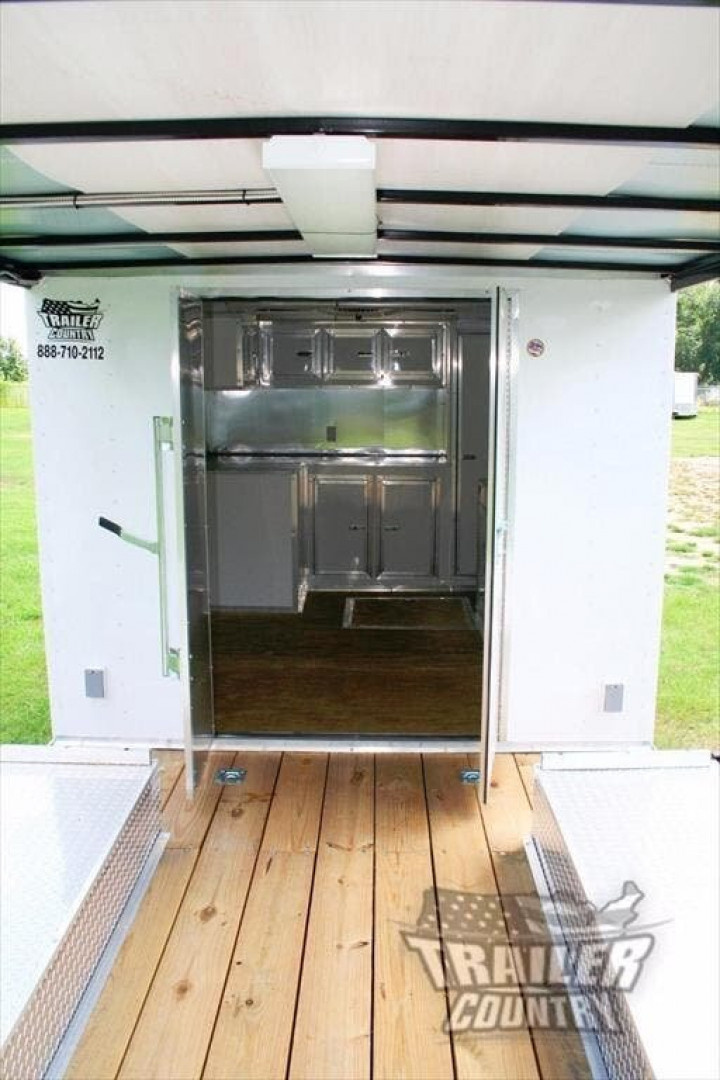 New 2026 NEW 8.5 x 30 Hybrid Trailer w/Open Deck Car/Toy Hauler & Pullout Ramps