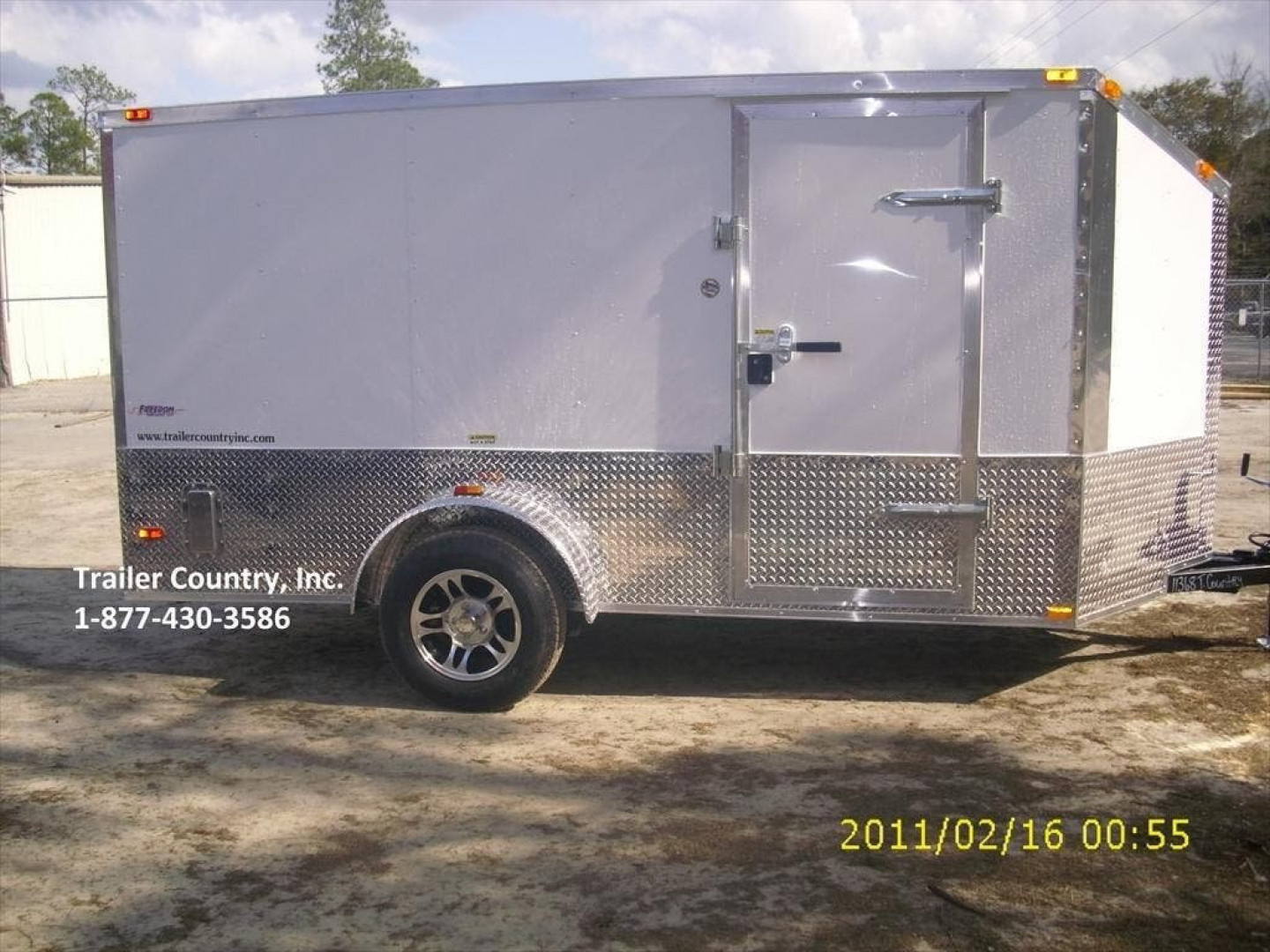New 2026 Brand New Elite Series Custom Motorcycle 6x12 Single Axle, V-Nosed Enclosed Trailer